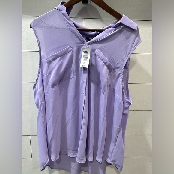 torrid Tops - Torrid Harper Lavender Sleeveless Blouse- size 2 X